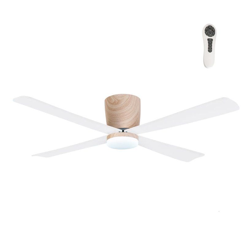 Ventilador DC Surat madera Led 15W CCT