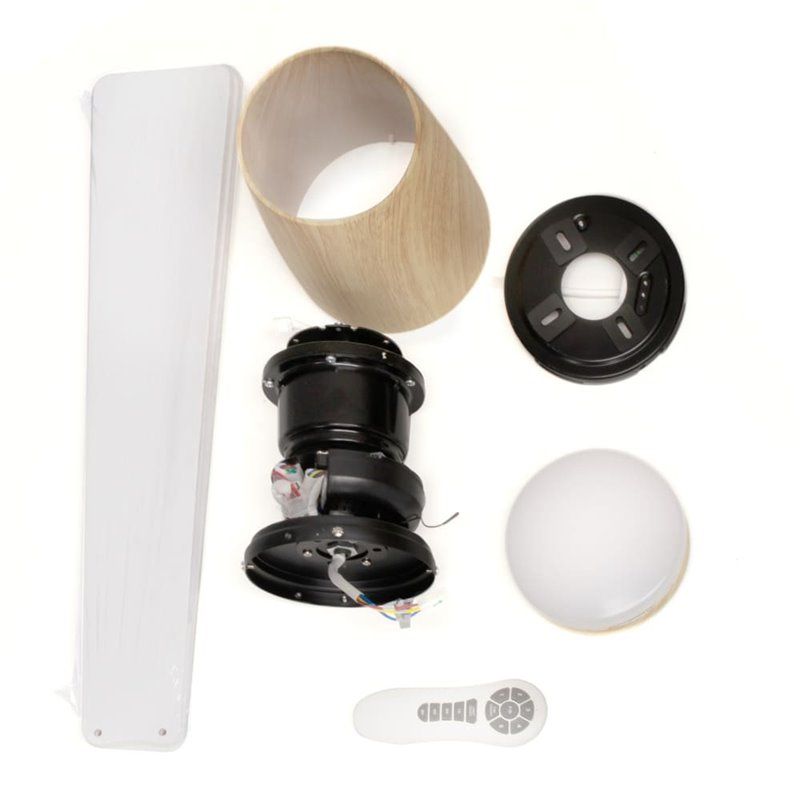Ventilador DC Surat madera Led 15W CCT