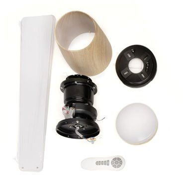 Ventilador DC Surat madera Led 15W CCT