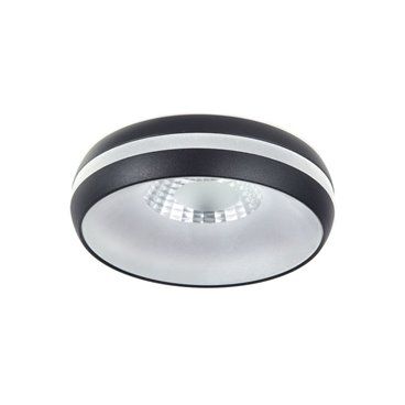 Refletor LED embutido Eve 7W preto IP44