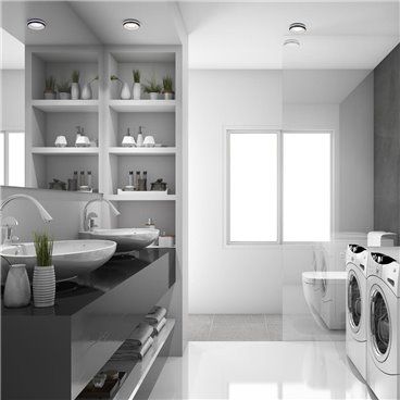 Refletor LED embutido Eve 7W preto IP44