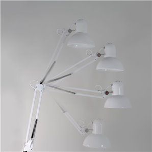 Lámpara de pie Luxo blanca 2