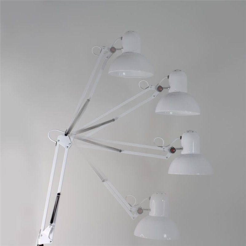 Lámpara de pie Luxo blanca