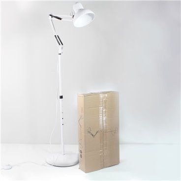 Lámpara de pie Luxo blanca