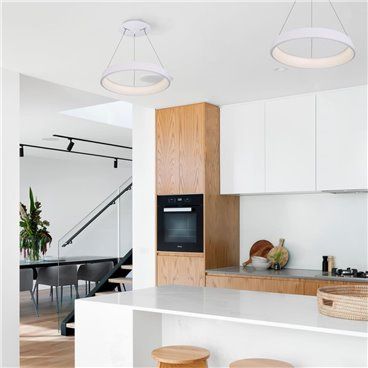 Lámpara colgante Lizer LED 21W blanca