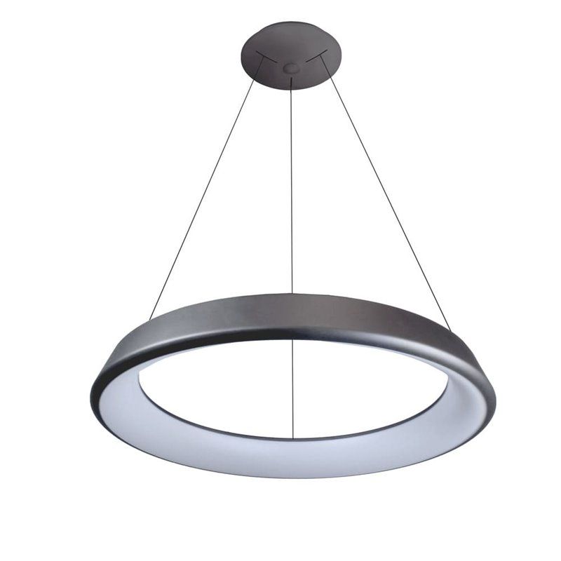 Luminária pendente Lizer LED 36W prata