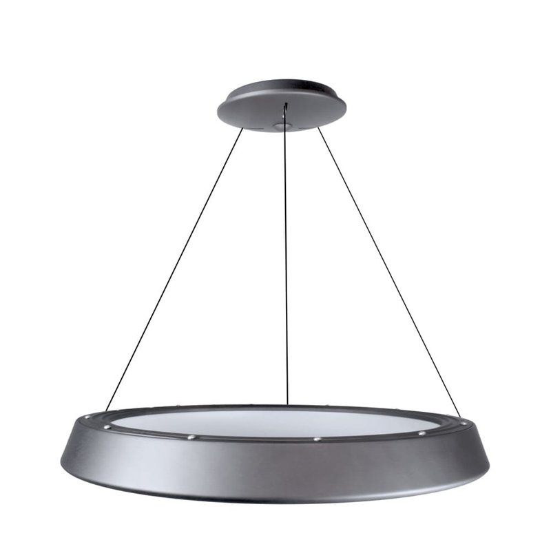 Luminária pendente Lizer LED 36W prata