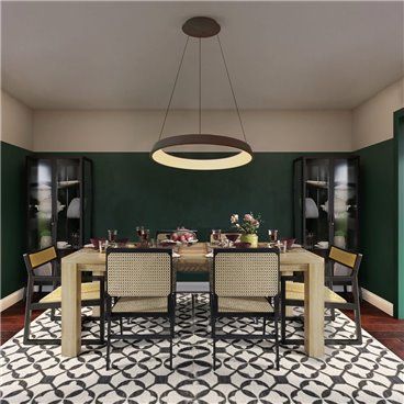 Lámpara colgante Lizer LED 48W café