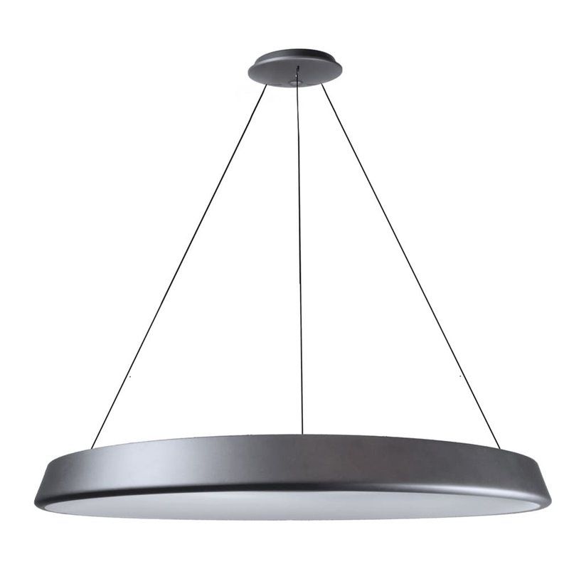 Lámpara colgante Lizer LED 72W plata