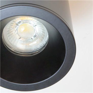 Foco Fred 1xGU10 IP65 negro