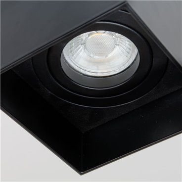 Foco Sira 1xGU10 negro