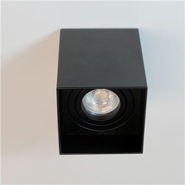 Foco Sira 1xGU10 negro
