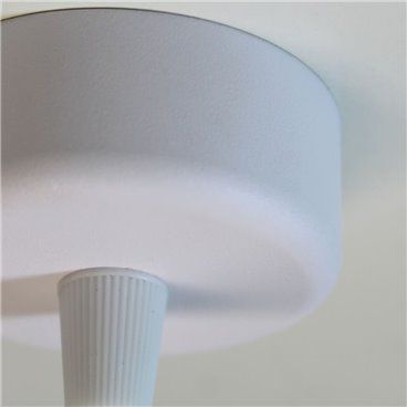 Lámpara colgante cilíndrica 1xGU10 Ari blanca