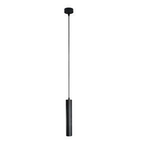 Lámpara colgante cilíndrica 1xGU10 Ari negro