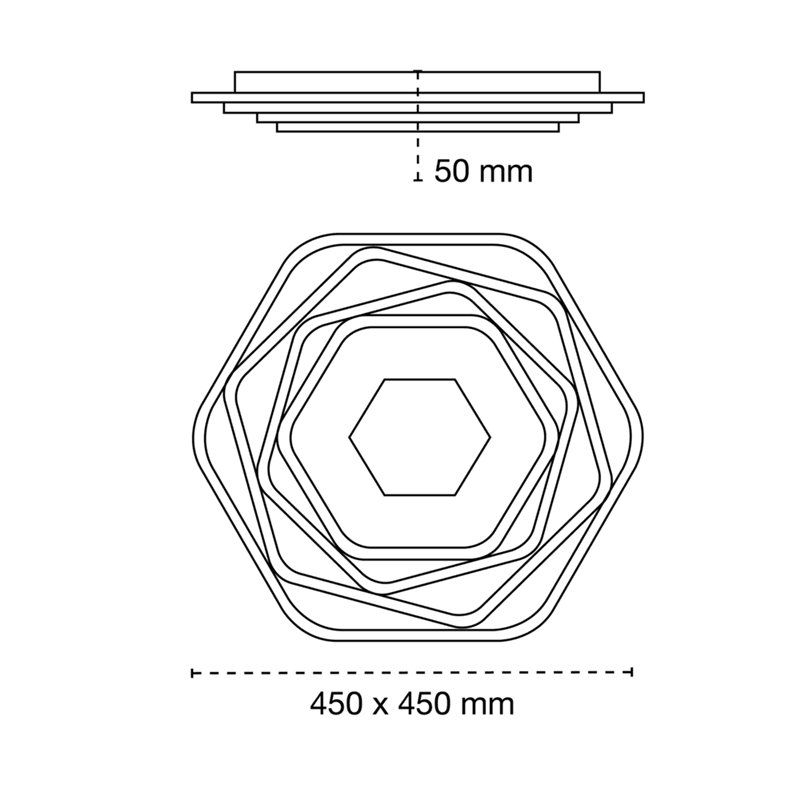 Plafón LED 60W CCT Ness