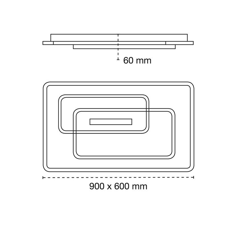 Plafón LED 160W CCT Vega