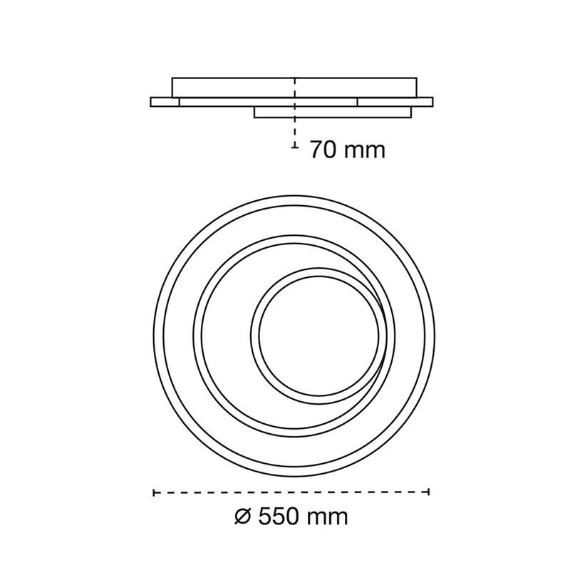 Plafon LED 92W CCT Draco