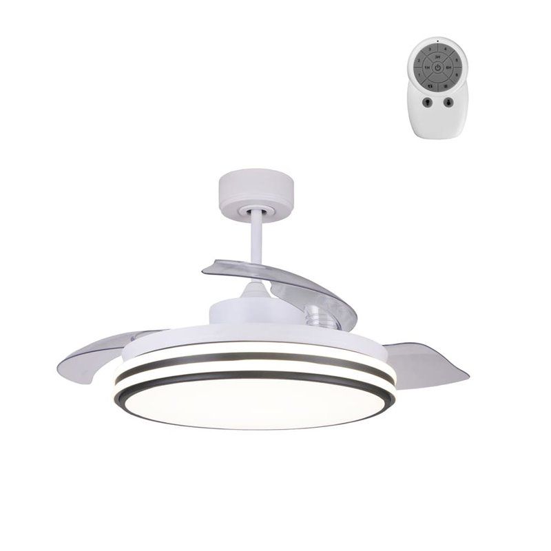 Ventilador de techo DC Louis 35W LED CCT Dimmable Blanco