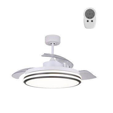 Ventilador de techo DC Louis 35W LED CCT Dimmable Blanco