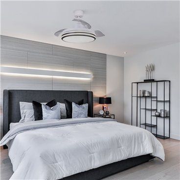 Ventilador de techo DC Louis 35W LED CCT Dimmable Blanco