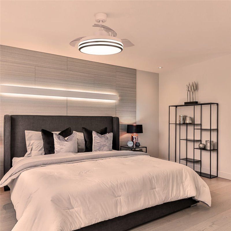 Ventilador de techo DC Louis 35W LED CCT Dimmable Blanco