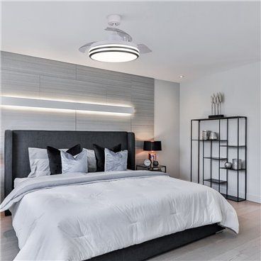 Ventilador de techo DC Louis 35W LED CCT Dimmable Blanco