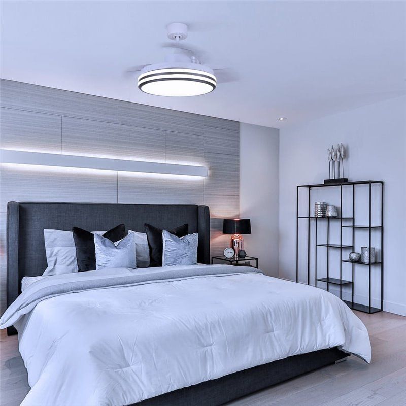 Ventilador de techo DC Louis 35W LED CCT Dimmable Blanco