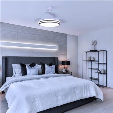 Ventilador de techo DC Louis 35W LED CCT Dimmable Blanco