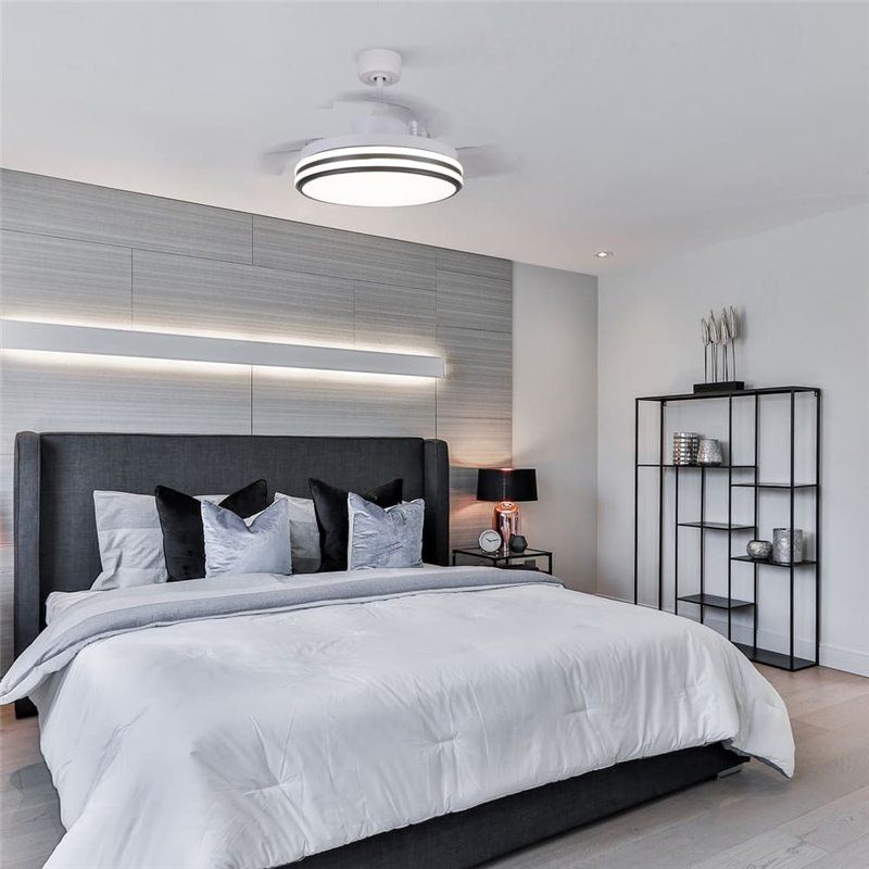 Ventilador de techo DC Louis 35W LED CCT Dimmable Blanco