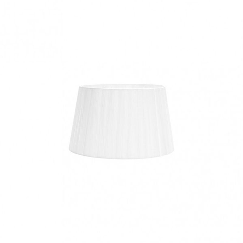 Pantalla Laura E27 Blanca 20dx15dx12h Conica Abierta