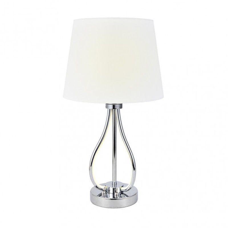Sobremesa Dubrovnik 9w 4000k+ 1xe27 Cromo 675 Lm Doble Encendido 46x26x26 Cm