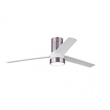Ventilador de Teto DC Teo 24W Níquel 3 Lâminas Brancas