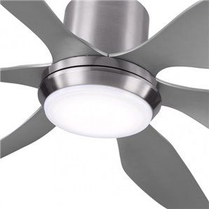 Ventilador Dc Otto 24w 2950lm Niquel 6 Aspas Plata Reg.x167d 3000-4000-6000k 2tijas C/remoto, Memoria y Temporizador 2