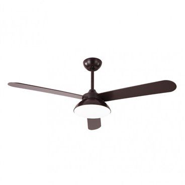 Ventilador Dc Umi 24w Marron 3 Aspas Rev. Marron/haya 132d 2950lm 3000-4000-6000k 2tijas C/remoto, Memoria Y Temporizador