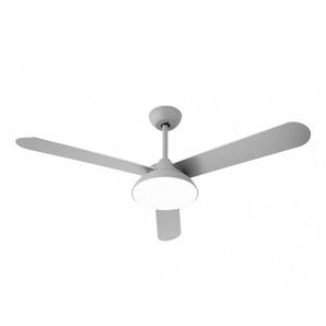 Ventilador Dc Umi 24w Gris 3Asp.rev. Gris/haya 132d 2950lm 3000-4000-6000k  2tijas  C/remoto, Memoria Y Temporizador 2