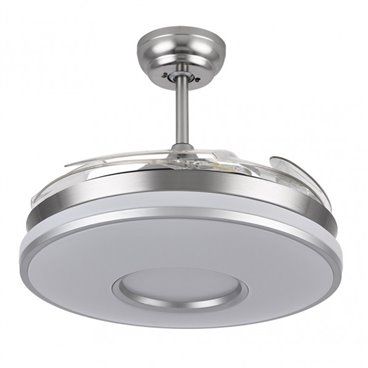Ventilador Dani 72w 6117lm Cromo 4 Asp.desp. 108d 3000-4000-6000k Remoto, Memoria Y Temporizador