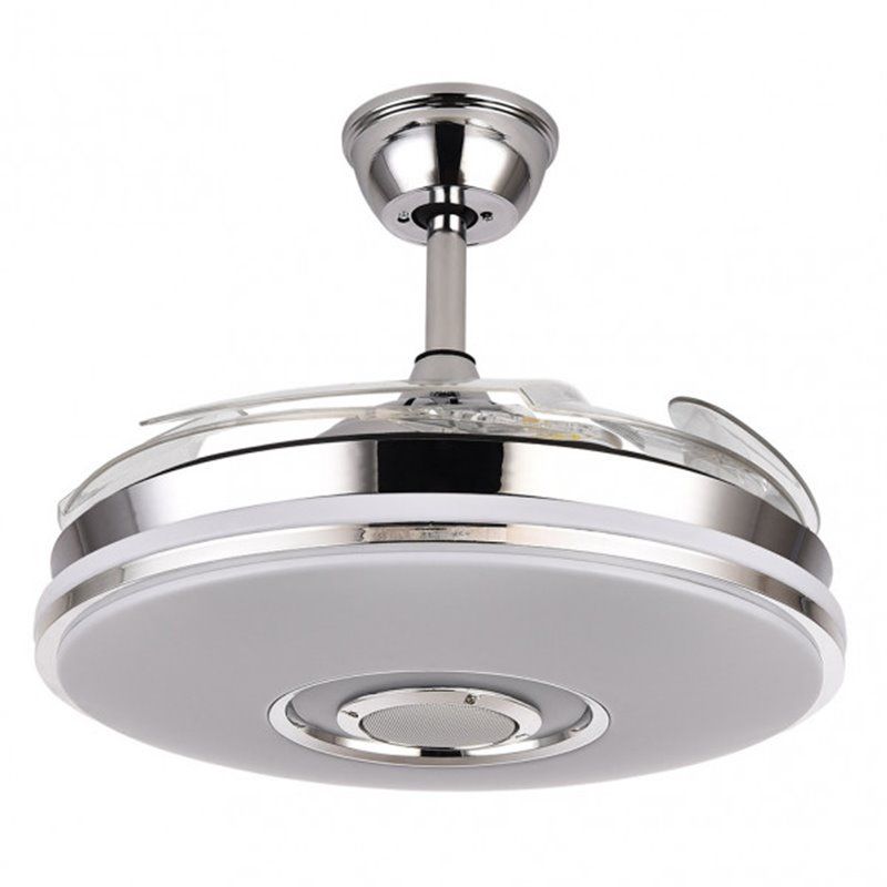 Ventilador de teto DC Noto 72W cromado com Bluetooth