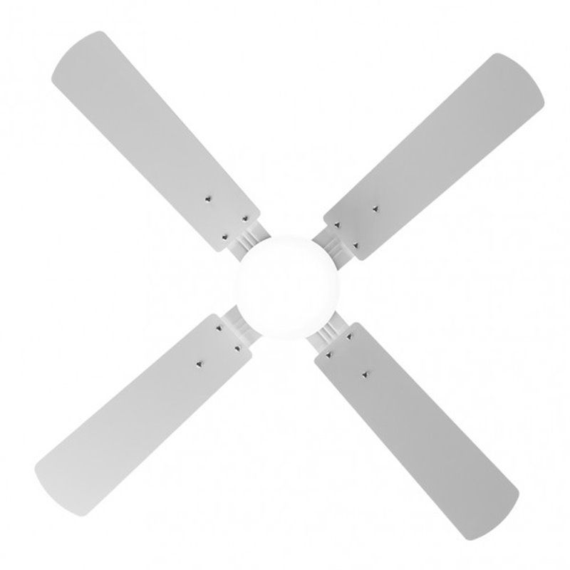 Ventilador 18w Dc Hupe Blanco 4 Asp.6 Vel.107d  Remoto,memoria Y Temp.3000-4000-6000k