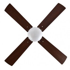 Ventilador Dc Sofia 2xe27 Cuero 4 Aspas Rev.cerezo/nogal 40x107d C/remoto Temporizador 2