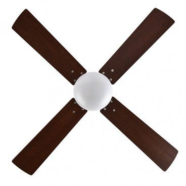 Ventilador Dc Sofia 2xe27 Cuero 4 Aspas Rev.cerezo/nogal 40x107d C/remoto Temporizador
