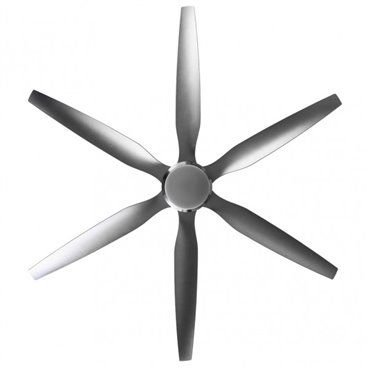 Ventilador Dc Otto 24w 2950lm Niquel 6 Aspas Plata Reg.x167d 3000-4000-6000k 2tijas C/remoto, Memoria y Temporizador