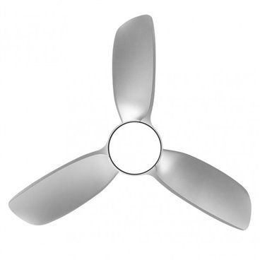 Ventilador 24w Dc Haur Plata 3 Asp.6 Veloc.107d  2 Tijas C/remoto, Memoria Y Temp.3000-4000-600k