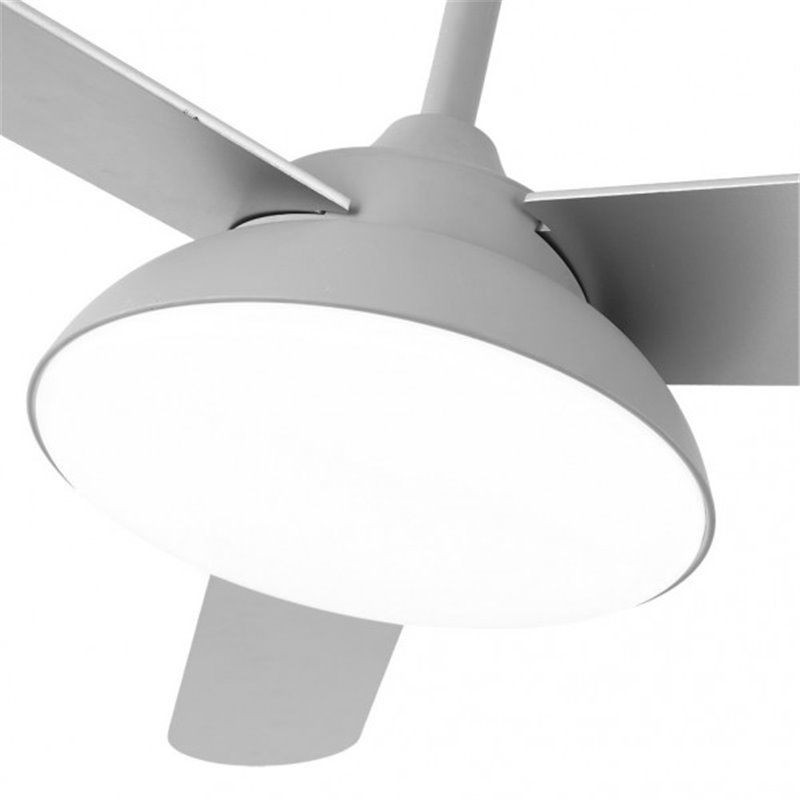 Ventilador Dc Umi 24w Gris 3Asp.rev. Gris/haya 132d 2950lm 3000-4000-6000k  2tijas  C/remoto, Memoria Y Temporizador
