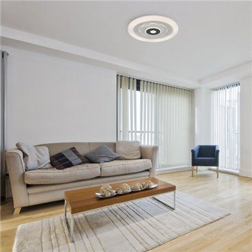 Plafon 78w 3000k, 4000k, 6500k Anthe Blanco/gris 9x50x50cm 10530Lm Regulable, Memoria y C. Remoto