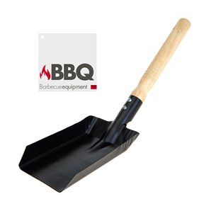 Pala metálica para carbón de barbacoa color negro mate