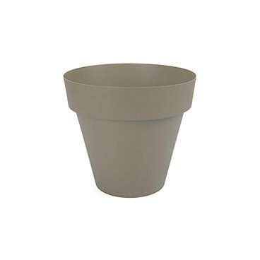 Maceta inyección taupe ø14cm