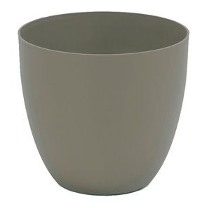 Maceta inyección cuenco ø38cm color taupe