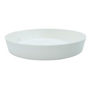 Plato inyeccion maceta ø28x4,4cm color blanco