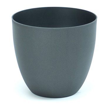 Maceta inyección cuenco ø38cm color antracita