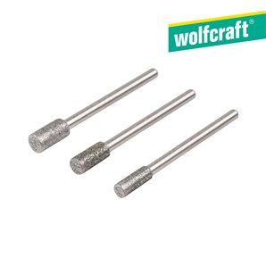 Set  3 muelas de diamante cilíndricas 5987000 wolfcraft
